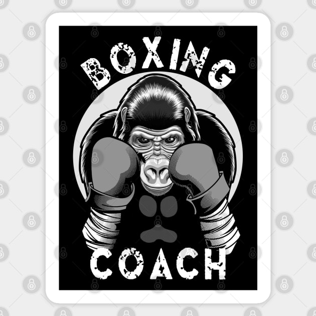 Gorilla Boxing Coach Sticker by TMBTM